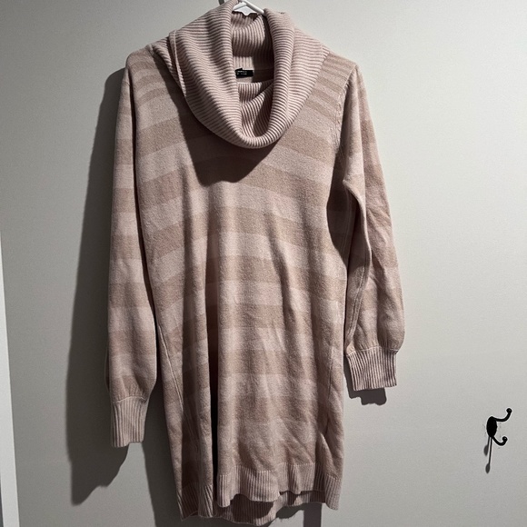 Striped Cowl Neck Sweater - Picture 1 of 3